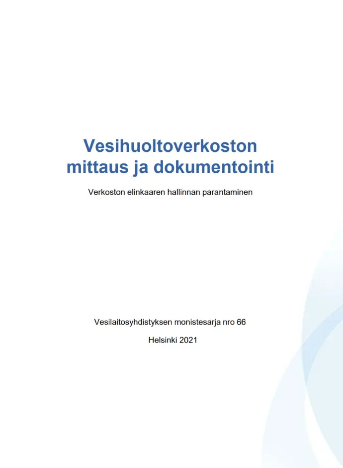 Vesihuoltoverkoston mittaus ja dokumentointi