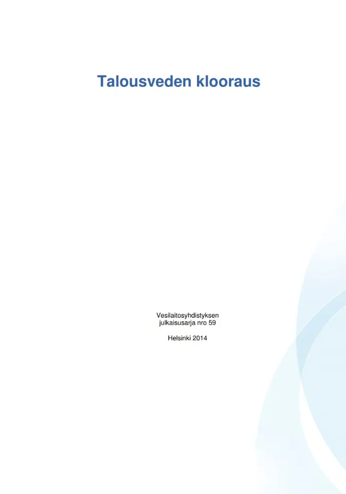 Talousveden klooraus