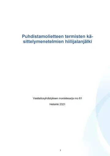 Puhdistamolietteen termisten käsittelymenetelmien hiilijalanjälki