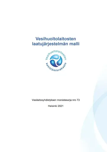 Vesihuoltolaitosten laatujärjestelmän malli